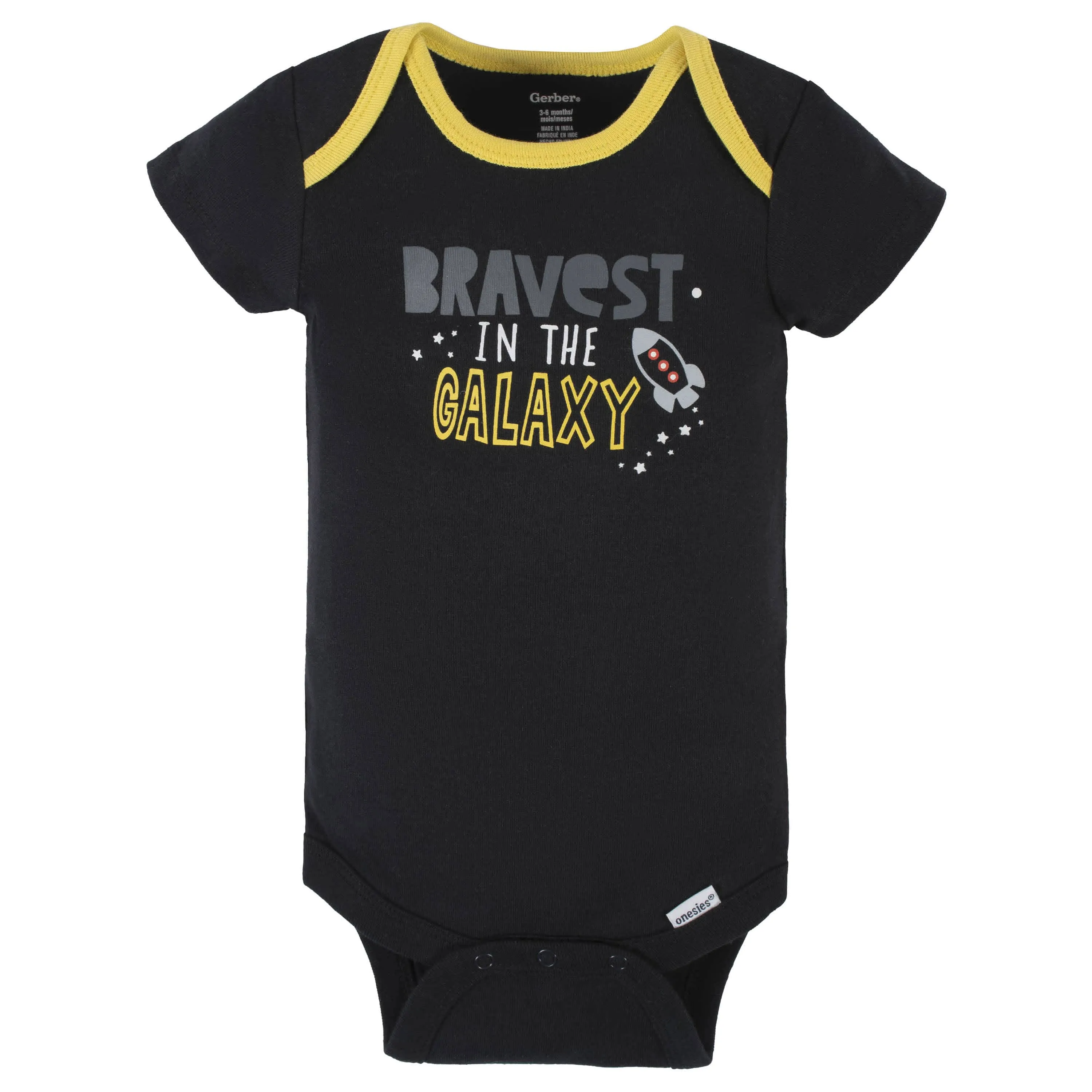 4-Pack Baby Boys Blast Off Short Sleeve Onesies® Bodysuits