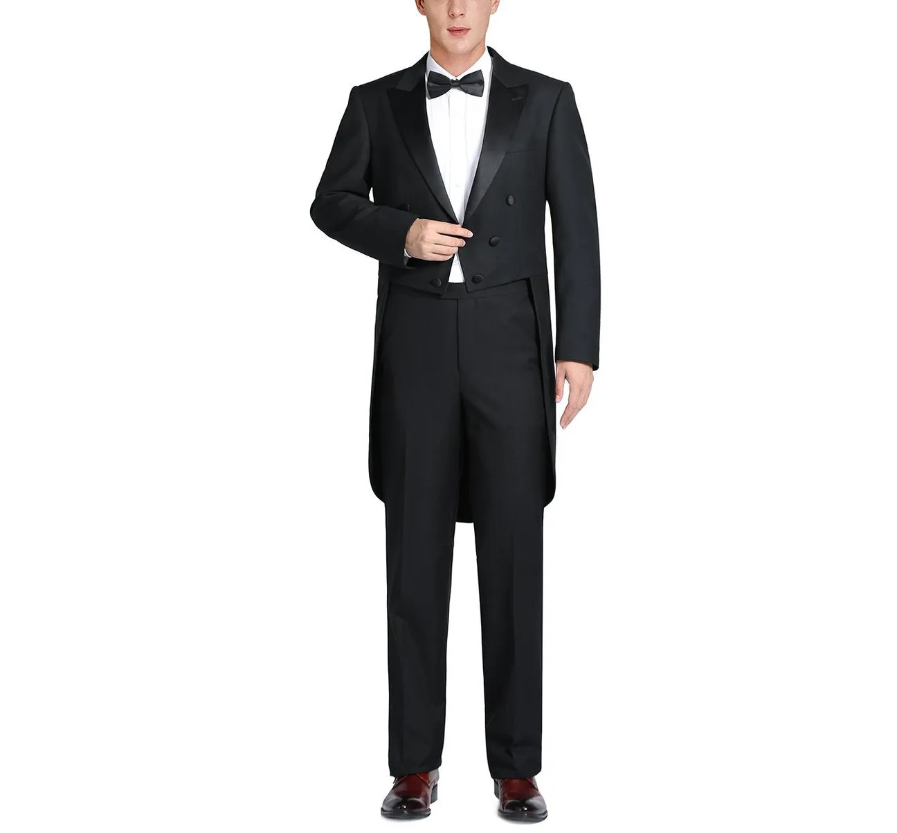 Alessandro Vitello by Renoir Classic Fit Tuxedo Peak Lapel Full Dress Suit 201-1FD