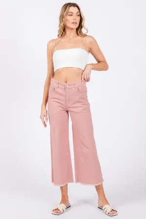 Blushing Beauty Wide Leg Denim