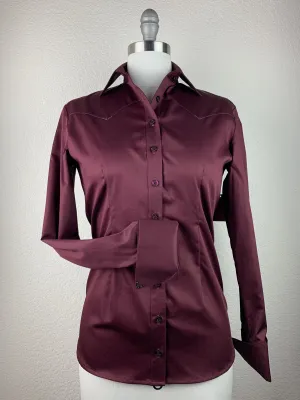 CR Classic Dark Wine Cotton Sateen - FINAL SALE