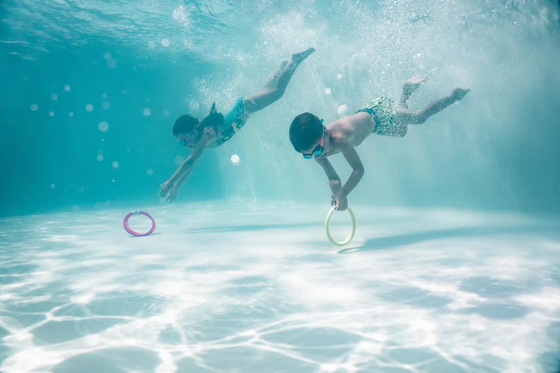 Four weighted aquatic rings multi colours
