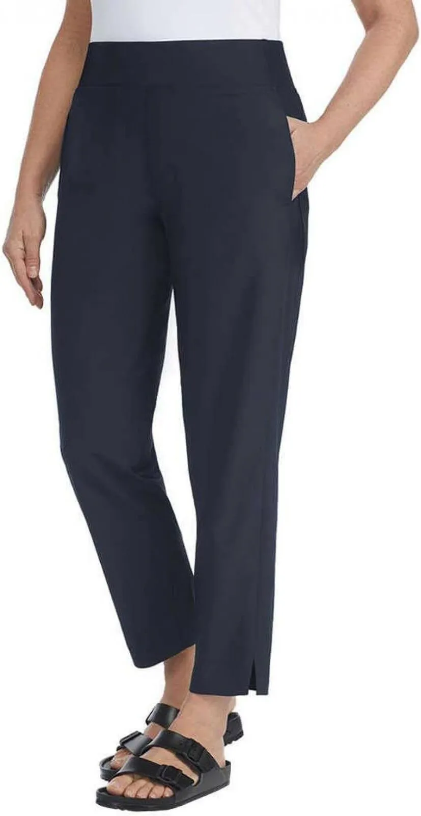 Kirkland Signature  Women's Lightweight Ankle Pants 7772005 Navy Blue S