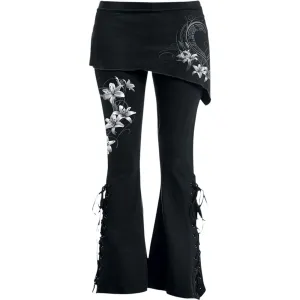 PURE OF HEART - 2in1 Boot-Cut Leggings with Micro Slant Skirt