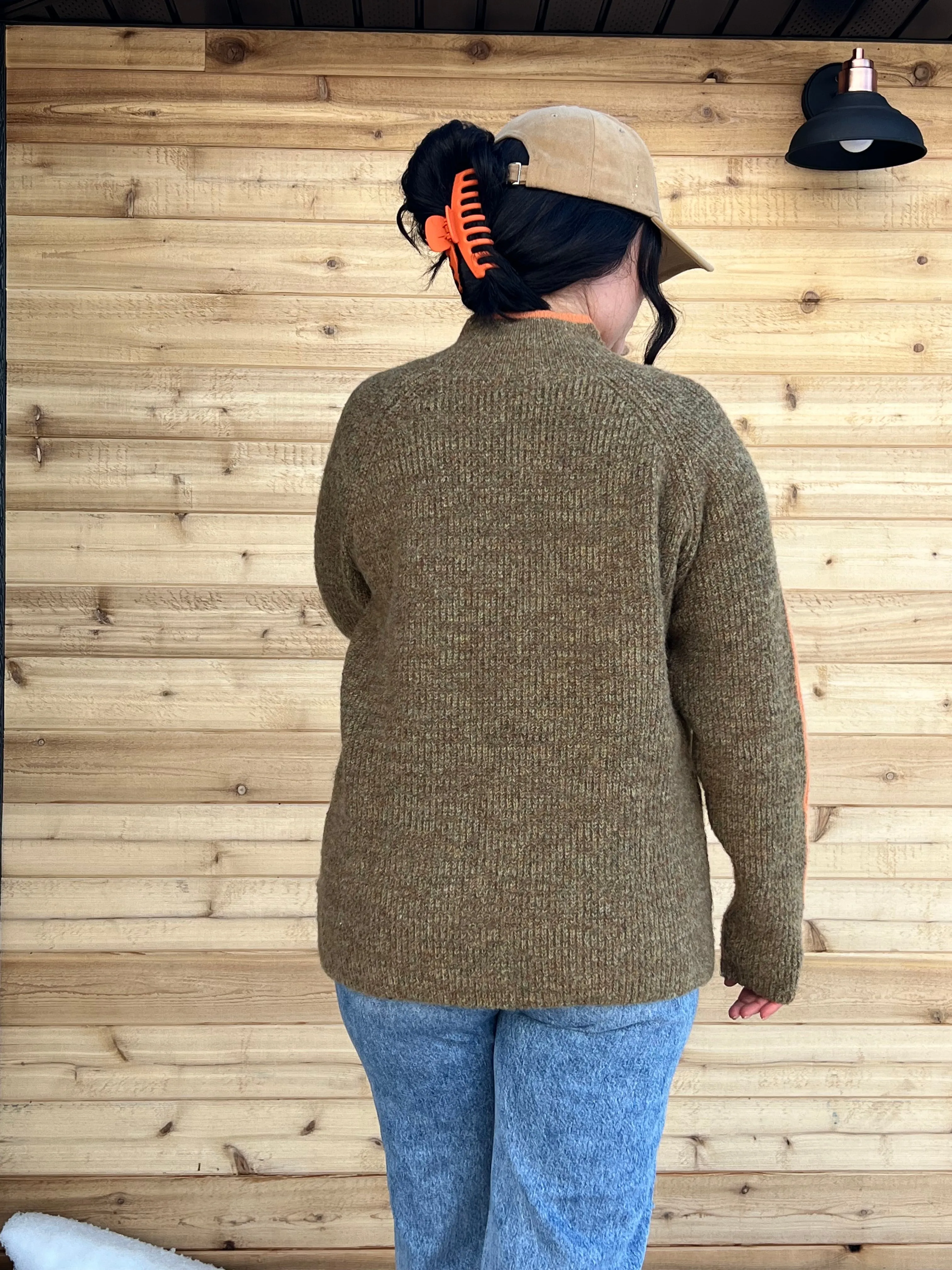 Rachel Raglan Sleeve Funnel Neck Sweater