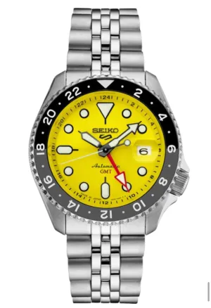 Seiko 5 Sports GMT SSK017 Automatic Watch Yellow Dial