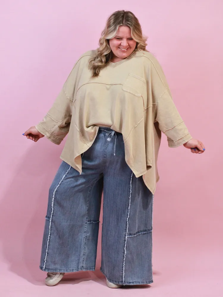 The Markie Bottoms - Washed Denim