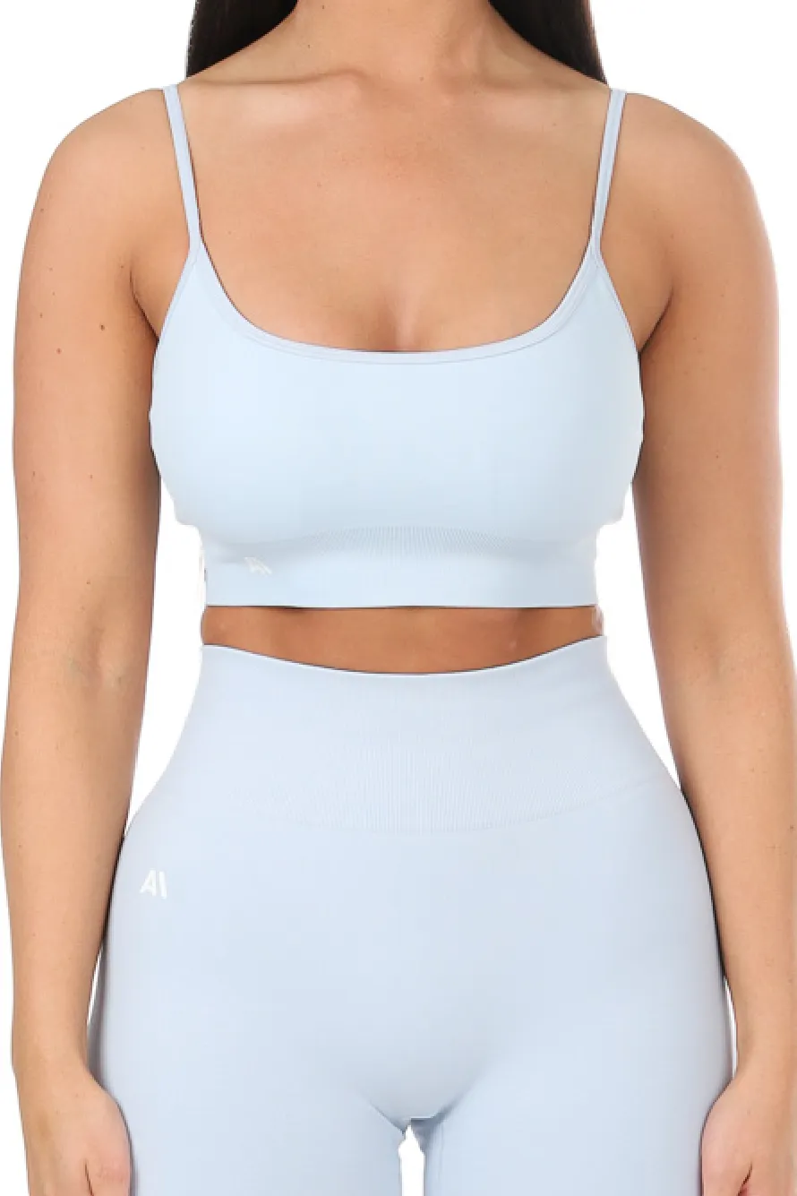 Tia Adjustable Sports Bra Light Blue