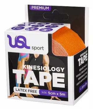 USL Sport Premium Kinesiology 5cm x 5m Orange
