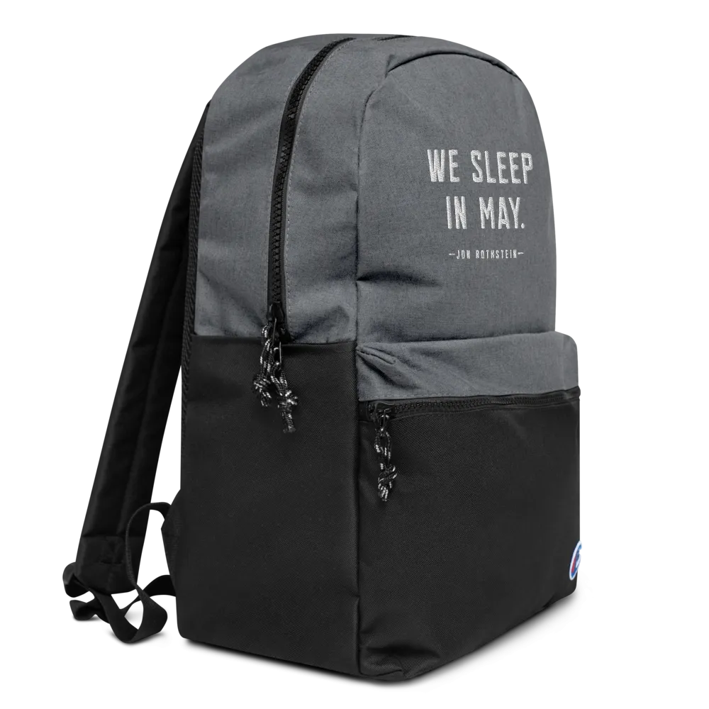 We Sleep in May Champion Backpack