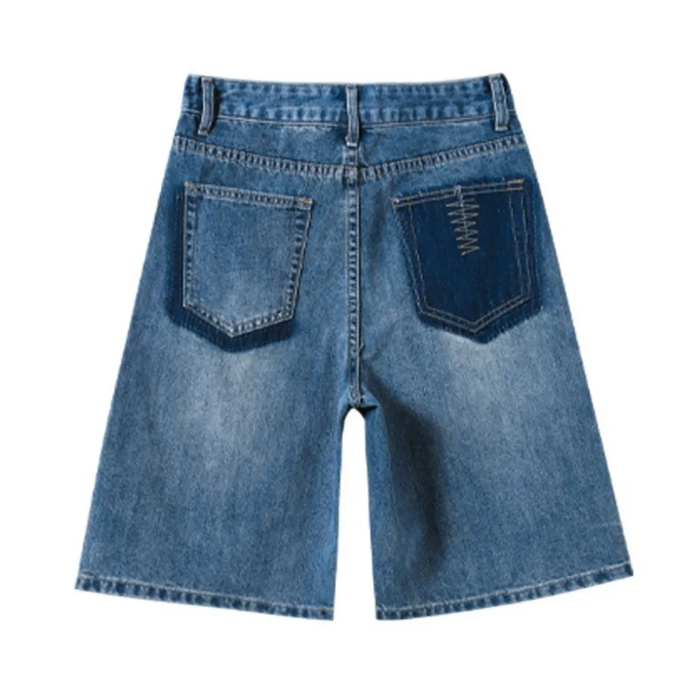 Women's Contrast Color Straight Jorts